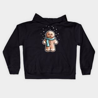 Kawaii Cute Gingerbread Person Kids Hoodie